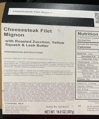 Cheesesteak Filet Mignon