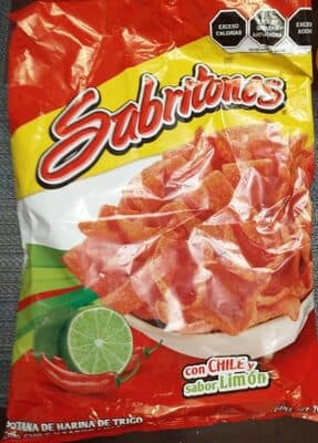 Sabritones con Chile sabor Limn