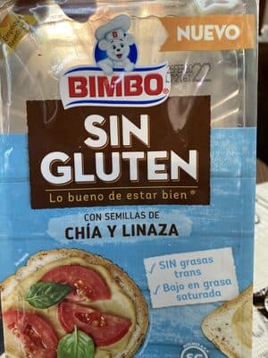 Pan blanco sin gluten con cha y linaza