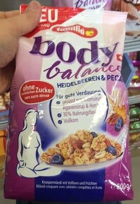 Body balance Mesli: Heidelbeeren & Pecan