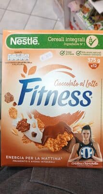 Fitness Cioccolato Cereali - Fiocchi di frumento e fiocchi ricoperti di cioccolato al latte