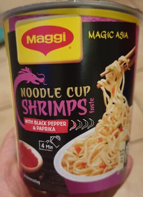 Noodle cup shrimps