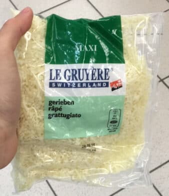 The grated Gruyre