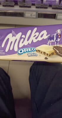 Milka Chocolate blanco con galletas oreo