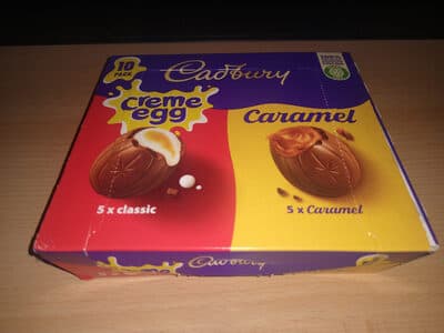 Cadbury Creme Egg and Caramel Egg