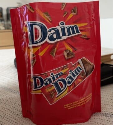 Daim Chocolate Bar Milk With Caramel