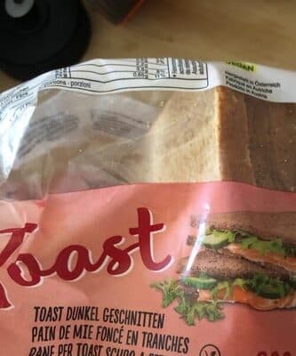 Toast Dunkel Geschnitten