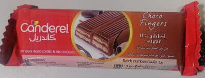 Choco Fingers 0% added sugar