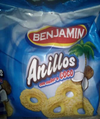 Benjamin anillos con sabor a coco