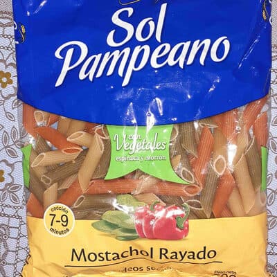 Fideos mostachol rayados