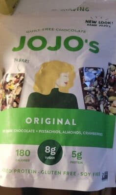 Jojo's guilt free chocolate
