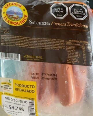 Salchicha Venesa Tradicional