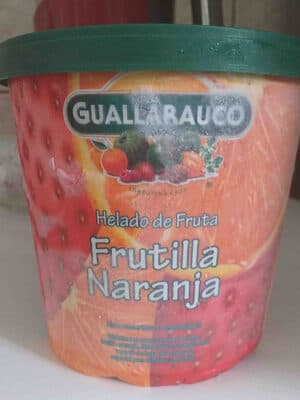 Helado De Frutilla Y Naranja