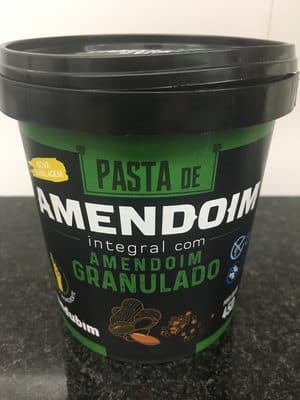 Pasta de Amendoim Integral Granulado