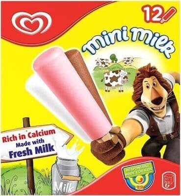 Milk Chocolate, Strawberry & Vanilla Ice Cream Lolly