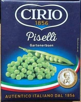 Piselli Gartenerbsen
