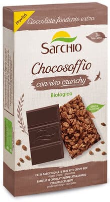 Chocosoffio con riso crunchy Cioccolato fondente extra