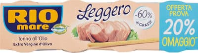 Leggero tonno all'olio extra vergine d'oliva