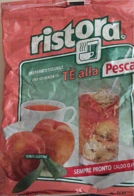 Preparato solubile per bevanda di t alla pesca
