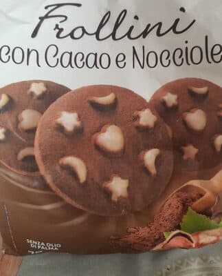 Frollini con cacao e nocciole