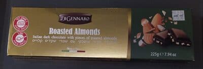 Italian Dark Chocolate with Pieces of Roasted Almonds