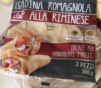 Piadina romagnola IGP Alla riminese