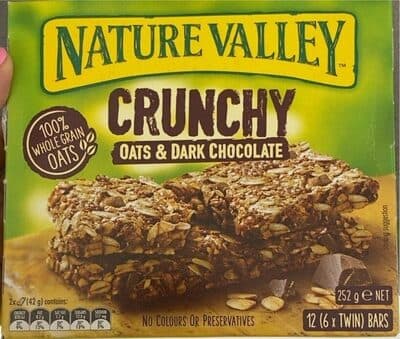 Nature Valley Crunchy Oats & Dark Chocolate Bars