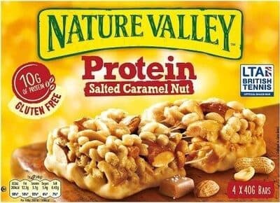 Protein Salted Caramel Nut Cereal Bars