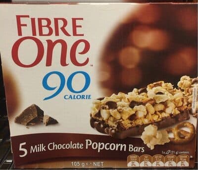 Fibre One Milk Chocolate Popcorn Bars