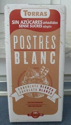 Chocolate Blanco Postres