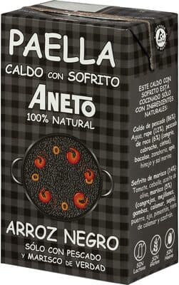 100% Natural Cooking Base for Squid Ink Paella