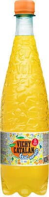 Agua mineral natural con gas sabor naranja