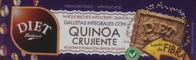 Galletas integrales con quinoa crujiente