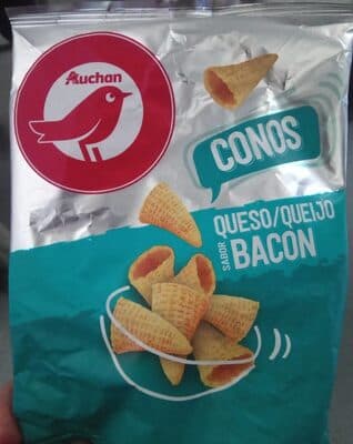 Conos sabor queso y bacon