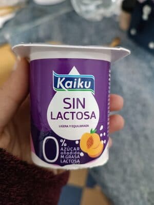 Sin lactosa yogur con pia