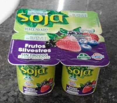 Yogourt soja con frutos silvestres