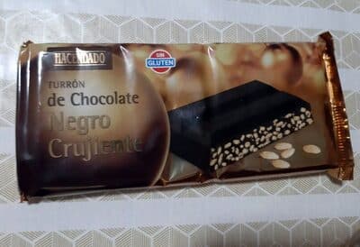 Turrn de chocolate negro crujiente