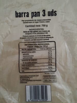 Barras De Pan