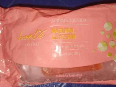 jabon bonte natural glycerin