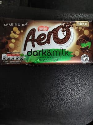 aero dark& milk peppermint