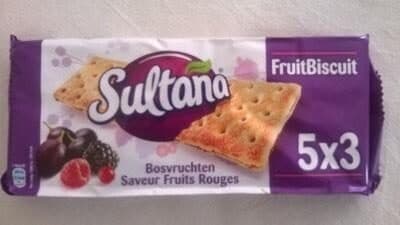 Biscuit aux raisins, parfum fruits rouges