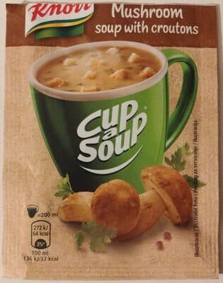 Mushroom Soup With Croutons