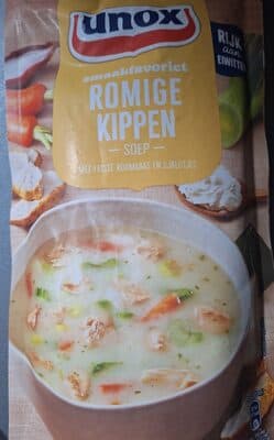 Romige kippen soep