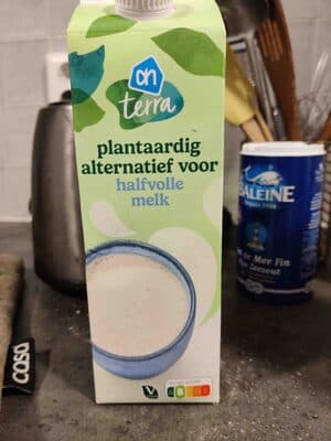 Plantaardig alternatief voor halfvolle melk