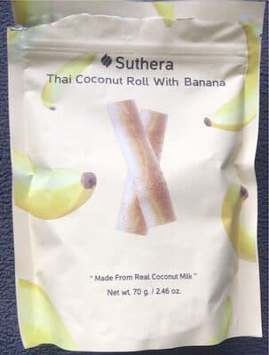 Thai coconut roll with banana