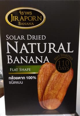 Jiraporn Solar Dried Natural Banana Flat Shape