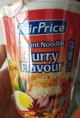 Instant Noodles Curry Flavor