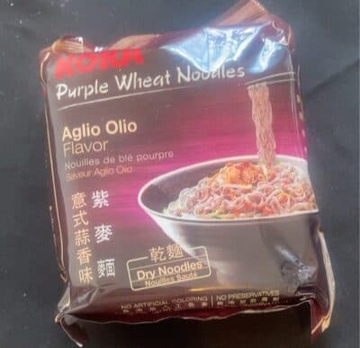 Purple wheat noodles Aglioglio Flavour