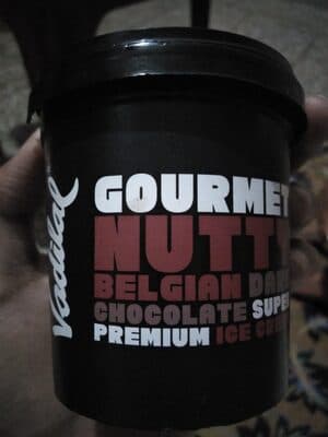 Vadilal Gourmet Nutty Belgian Dark chocolate Super Premium Ice Cream