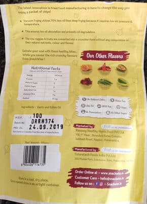 Garlic 100% Veggie Chips